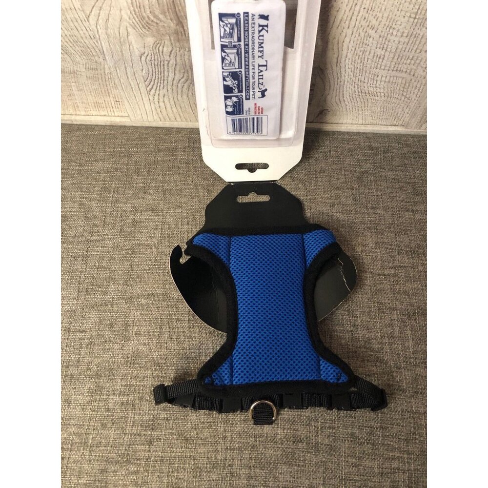 Kumfy Tailz Hi-Tech Warming Cooling Dog Harness Adjustable Royal Blue Size XXS